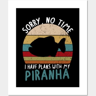 No time plans piranha fan loves sea pacific Posters and Art